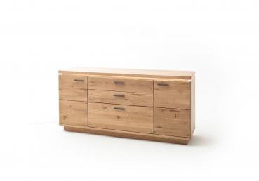 Sideboard BARCELONA T01  2 Türen/3 Schubkästen/Balkeneiche Bianco/Eiche  Bianco geölt
